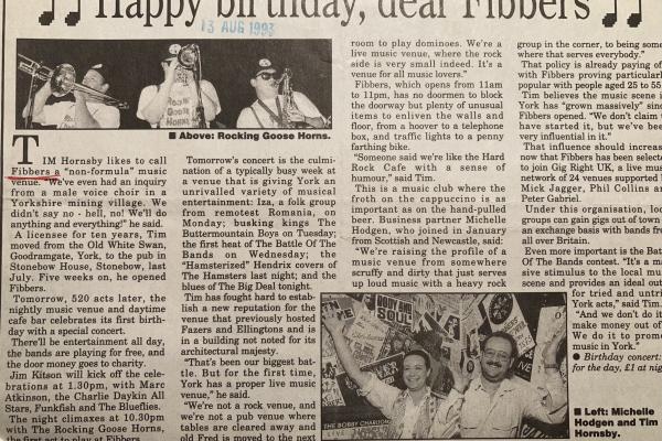 Fibbers 1st Birthday Party