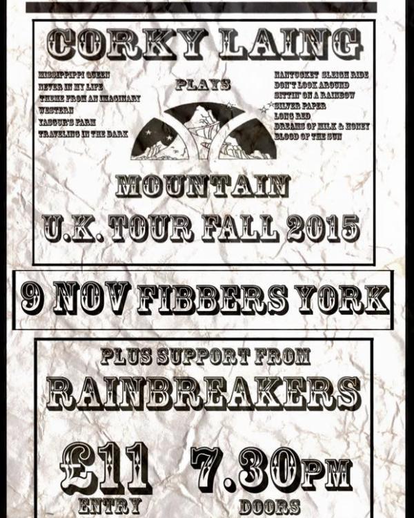 2015 Corky Laing (Mountain), Rainbreakers