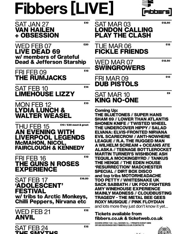 2018 January, February & March listings