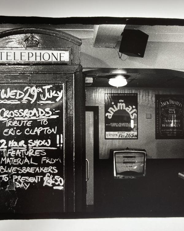 1996 Phone box and petrol pump
