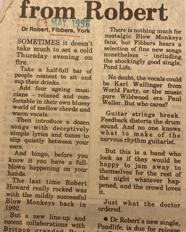 1996 Dr Robert review