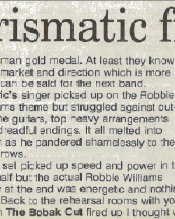 1999 The Rat reviews Igneous, Cedric, The Bobak Cut