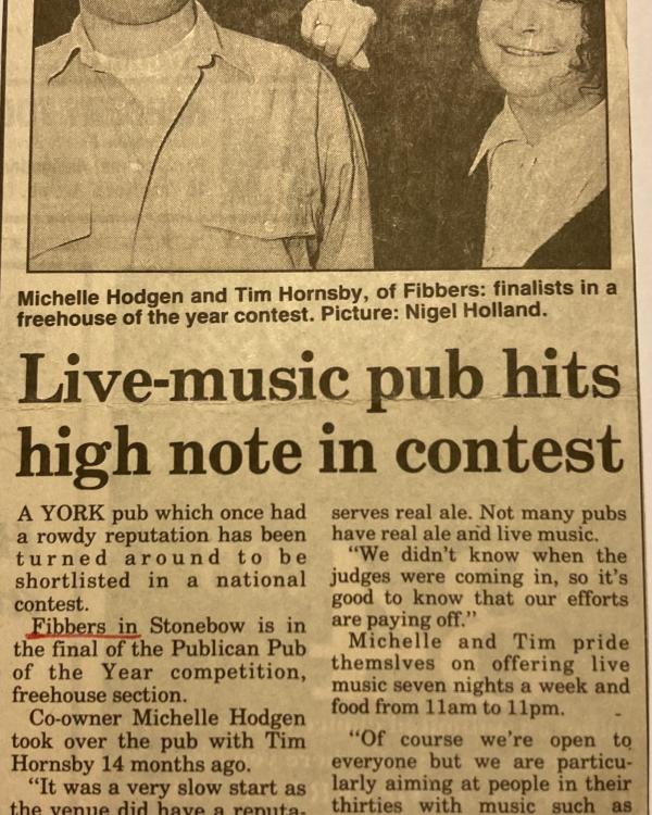 1993 Publican magazine award article