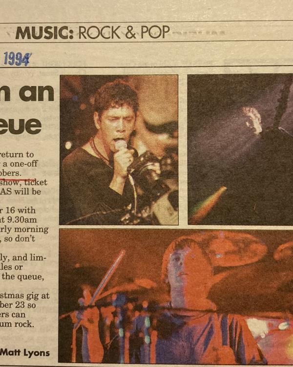 1994 Shed Seven,. Heinous Tarts preview