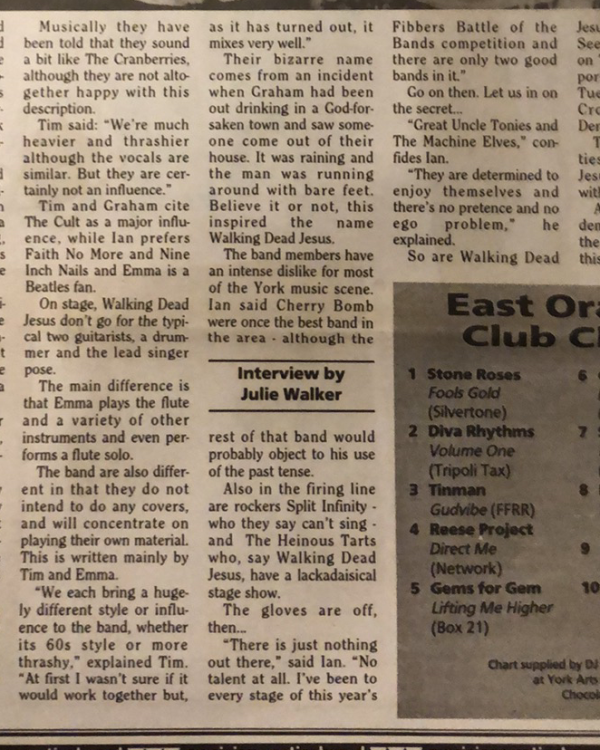 1995 Walking Dead Jesus interview