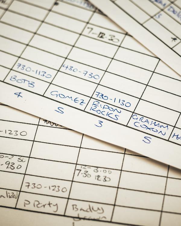 2004 March staff rotas