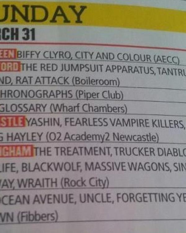 2013 Ocean Avenue, Uncle, Forgetting Yesterday, 34 down