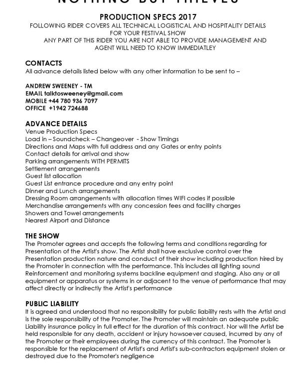 2017 Nothing But Thieves