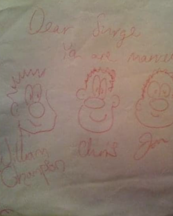 1999 Surge, Coldplay - illustrated and signed by Chris Martin (Coldplay)