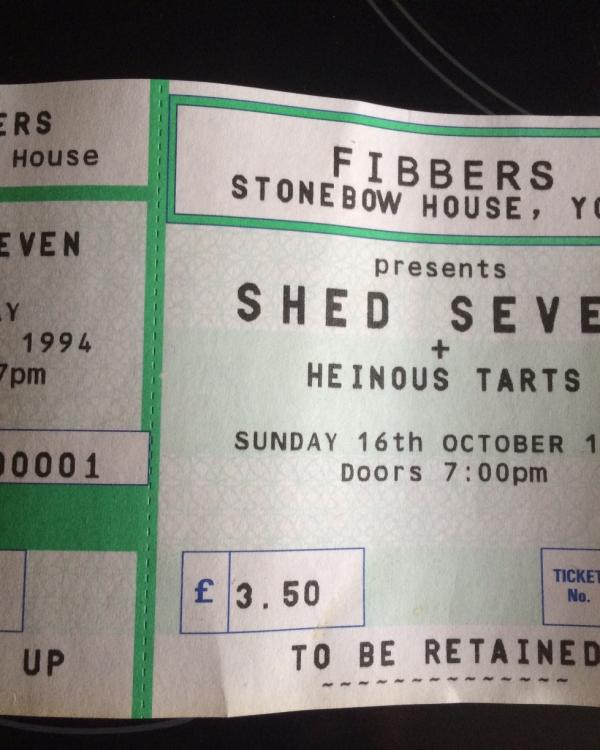 1994 Shed Seven ticket