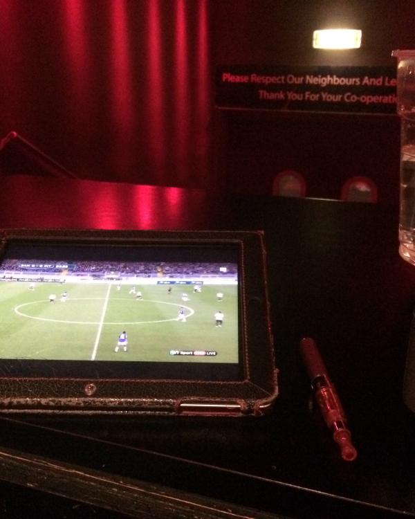 2018 Toft Green reception - watching the footy of course