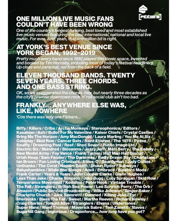 Thirty years of shows, one million live music fans can't be wrong