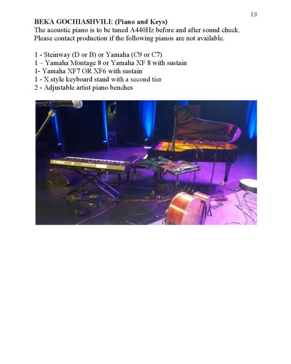 2018 Stanley Clarke (extracts from a nineteen page document)