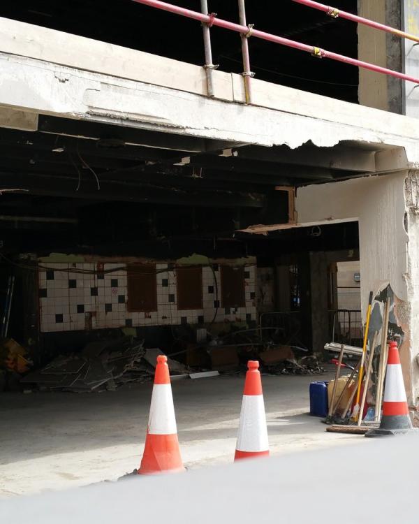 2017 Stonebow House Fibbers demolition