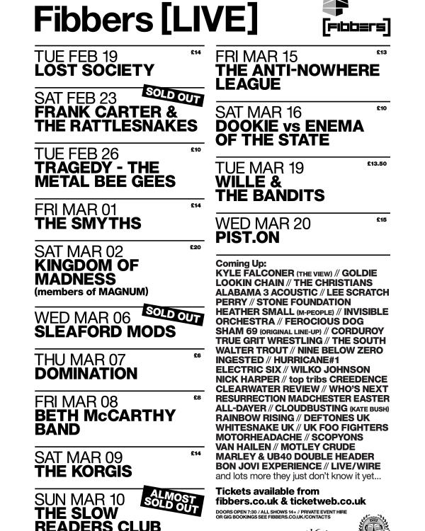 2019 February & March listings