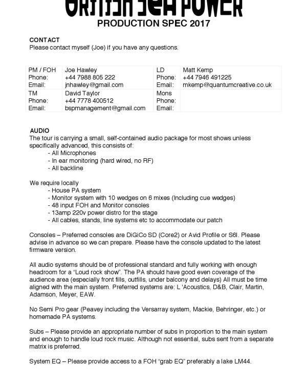 2017 British Sea Power