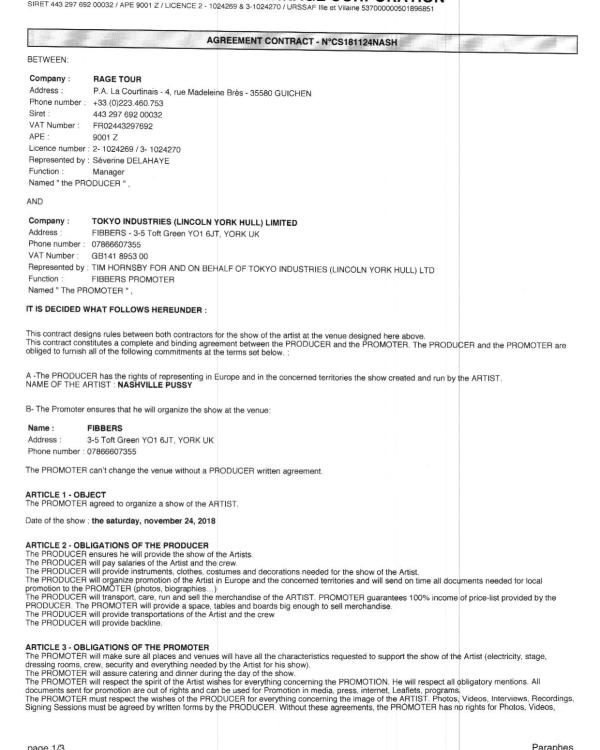 2018 Nashville Pussy page 1