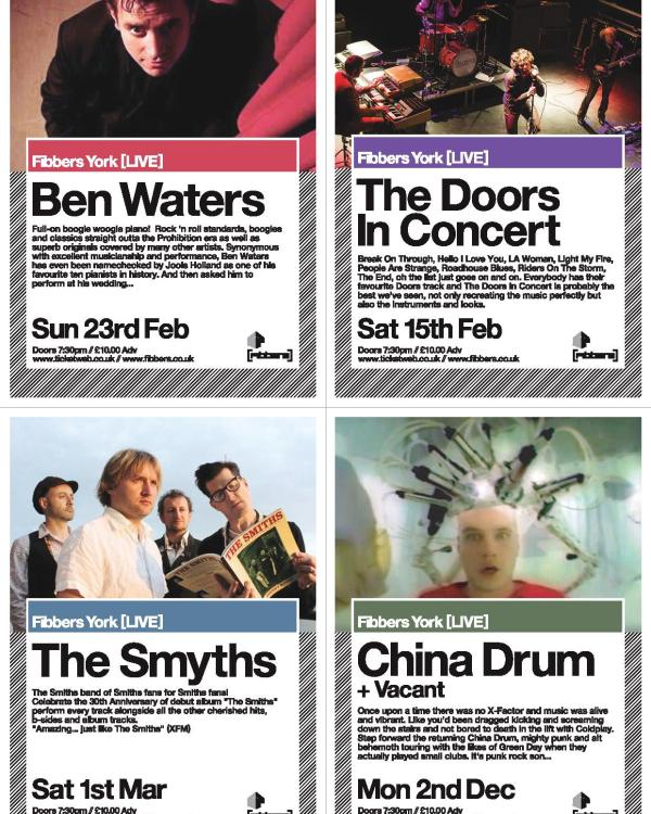 2014 Ben Waters, The Smyths, China Drum, The Doors In Concert