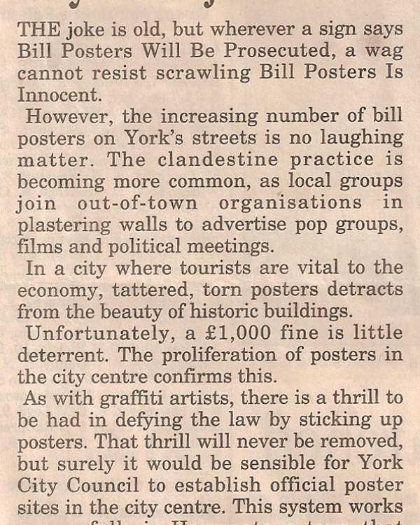 1993 Fly posting issues