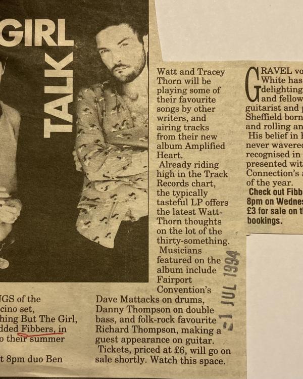 1994 Everything But The Girl, Frank White preview