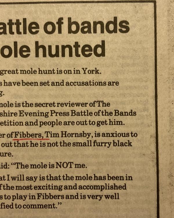 1995 Battle of the bands - who is The Rat?