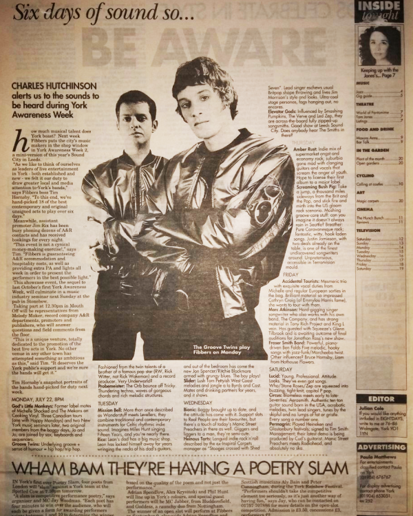 1996 York Awareness Week preview