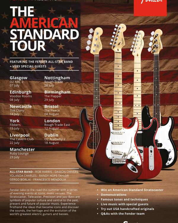 2015 Fender Guitars Standard American Tour