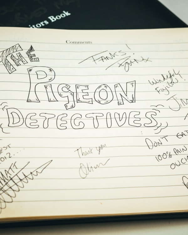 2012 The Pigeon Detectives fed by Michelle when we lived on The Shambles