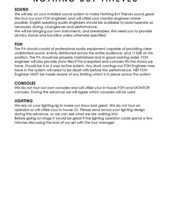 2017 Nothing But Thieves