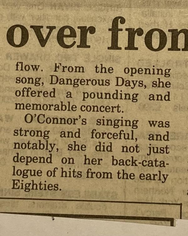 1996 Hazel O'Connor review