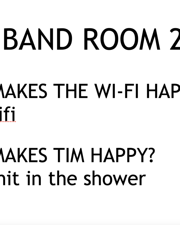 You wouldn't think this had to be mentioned