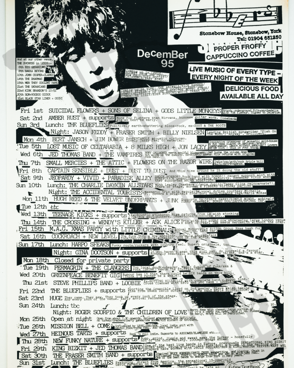 1995 David Bowie listings