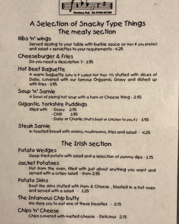 1994 Menu