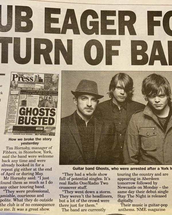 2007 Ghosts hotel incident