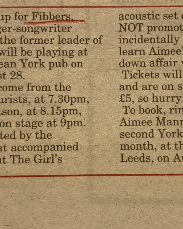 1994 Aimee Mann preview