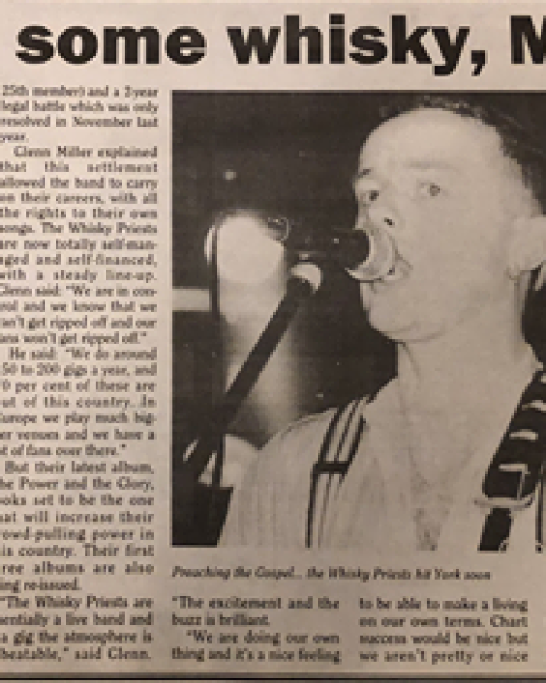 1995 Whiskey Priests interview