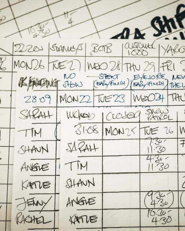 2003 May staff rotas