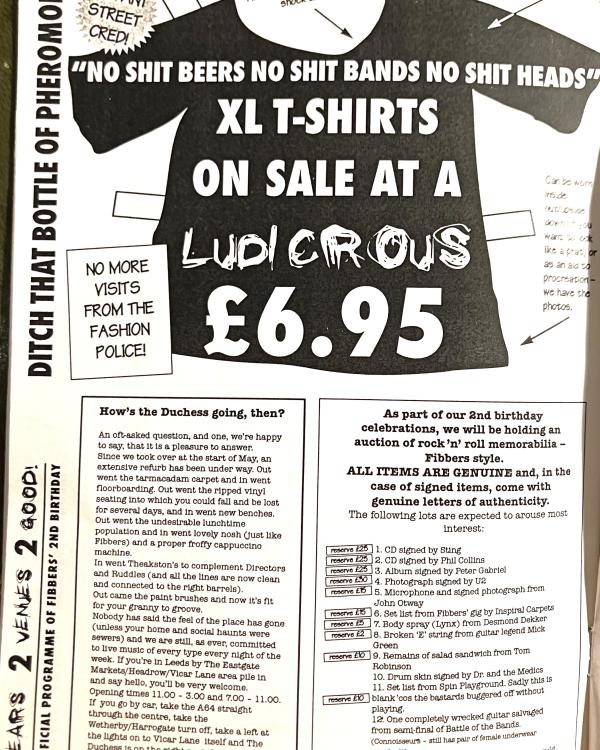 1994 2nd birthday party booklet merch, competition and Leeds Duchess of York