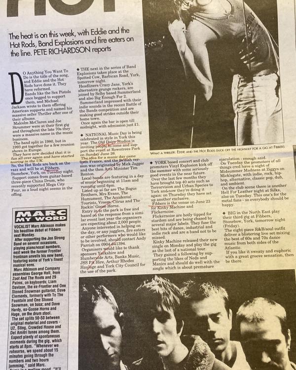 1994 Eddie & The Hot Rods, Marc Atkinson, China Drum preview