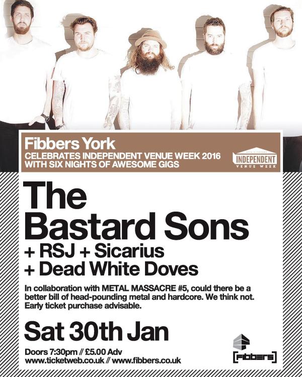 2016 The Bastard Sons, RSJ, Sicarius, Dead White Doves