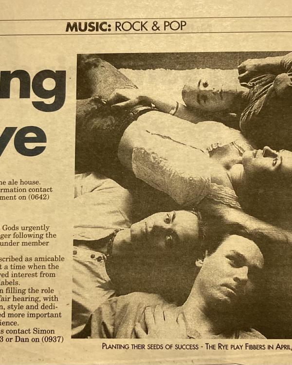 1993 The Rye, The Clangers, Elevator Gods preview