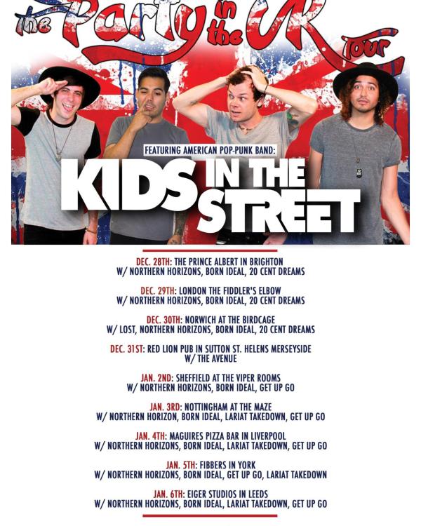 2011 Kids In the Street, Northern Horizons, Born Ideal, Get Up And Go, Lariat, Takedown