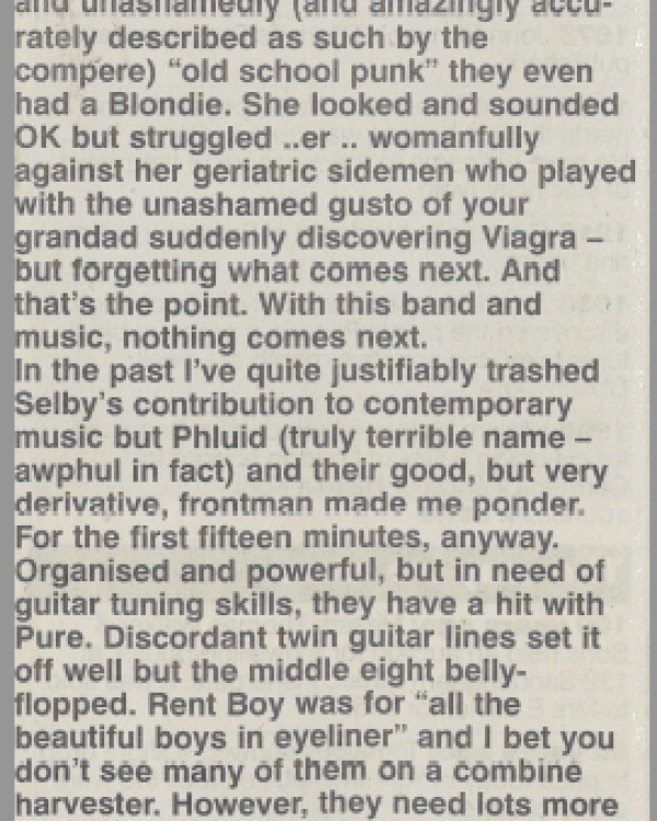 1999 The Rat reviews Honeytrap, Fluid, Breathe