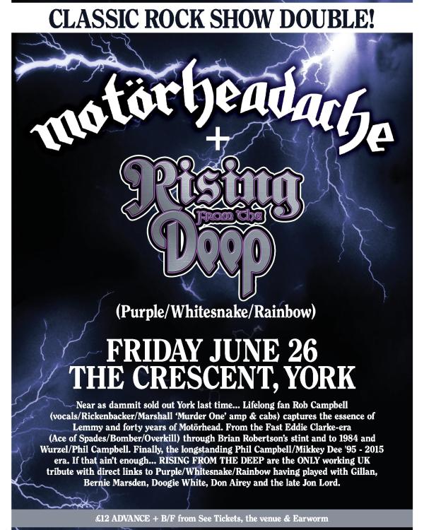 2019 Motorheadache, Rising From The Deep