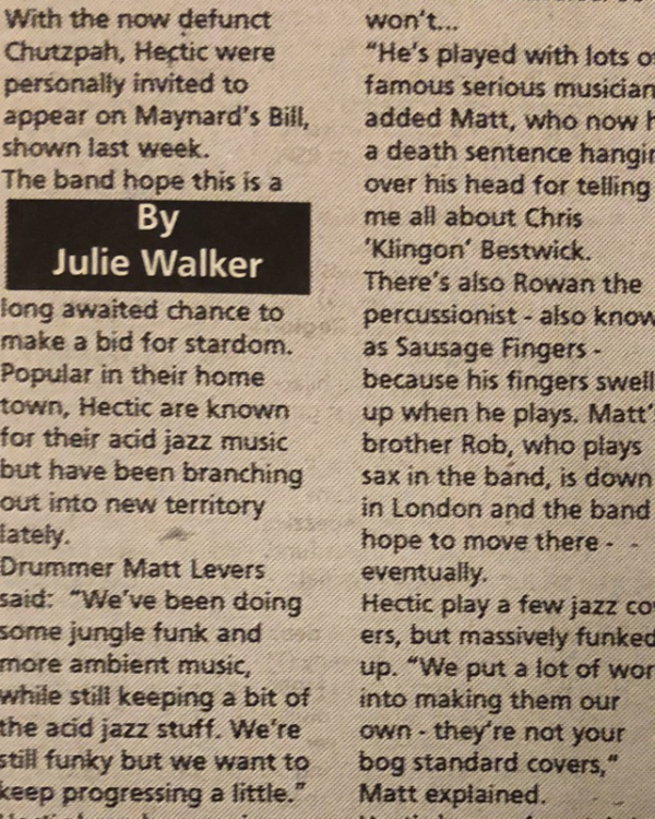 1994 Hectic interview