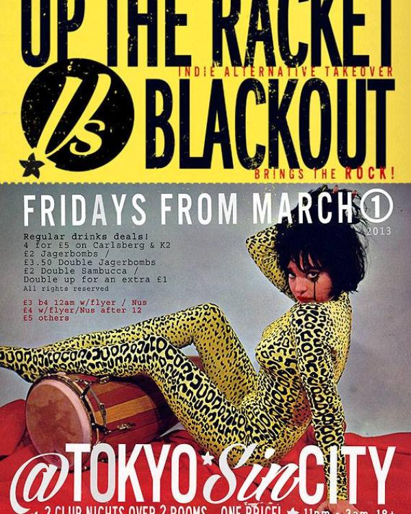 Up The Racket vs Blackout