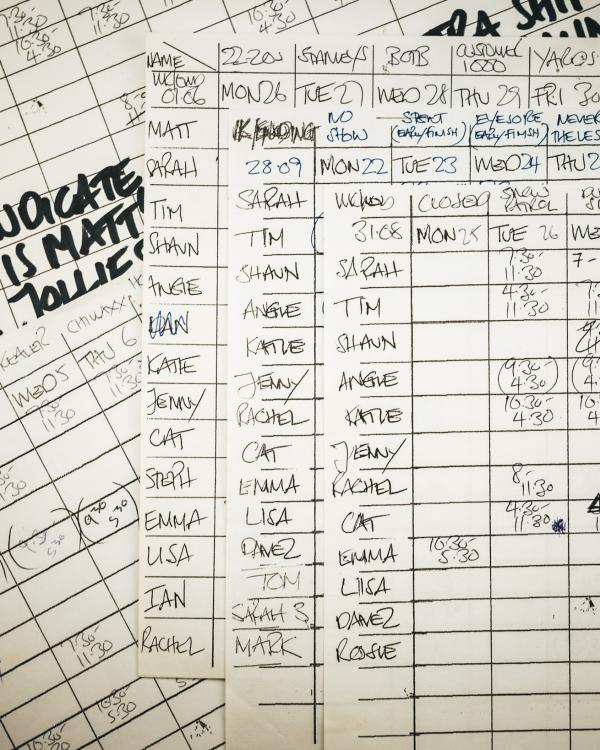 2003 May staff rotas