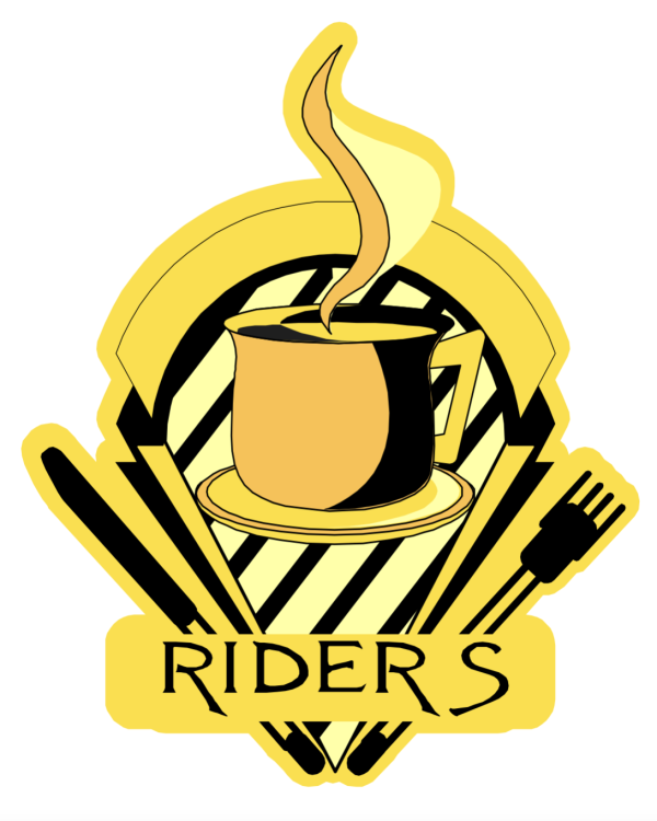 1998 Lunchtime menu 'Riders'