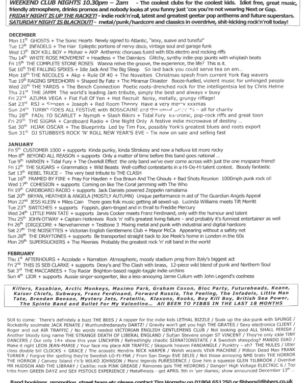 2006 December 'Your Whole Life Is On The Other Side Of The Glass. And Nobody Is Watching' listings