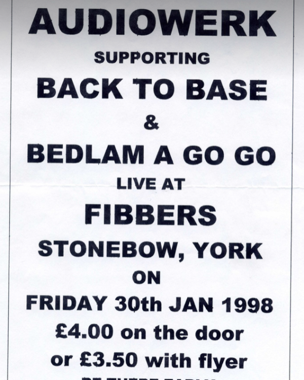 1998 Audiowerk, Back To Base, Bedlam A Go Go
